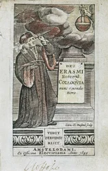 Portrait of Erasmus included in the front page of 