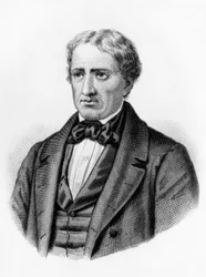 Portrait of Giovanni Berchet (1783-1851), Italian Romantic poet, writer, and patriot, engraving