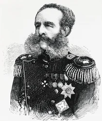 Portrait of Prince Dmitry Ivanovich Sviatopolk-Mirsky, Russian general, engraving