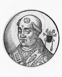 Portrait of Saint Agatho, 79th Pope of Catholic Church