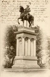 Statue of Lafayette, Cour du Louvre, Paris, France