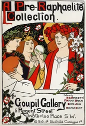 Pre-Raphaelite Exhibition at the Goupil Gallery, London, c. 1897