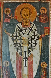 RUSSIA, St Petersburg, St Nicholas Icon with scenes from his life (Church of St Nicholas in Ozerevo