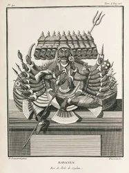 Ravanen, king of the island of Ceylon