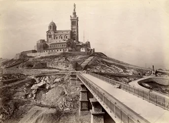 Exterior view of the Basilica of Notre Dame de la Garde, Marseille