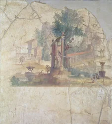 Sacro-idyllic Landscape, from the Villa of Agrippa at Boscoreale, century AD