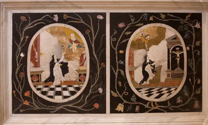 Saint Corona Church, Altar, Marble Tarsia, Vicenza, Veneto, Italy