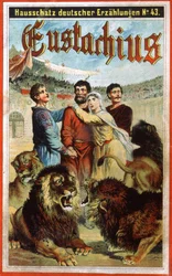 Saint Eustache in lions den, end of the 19th century