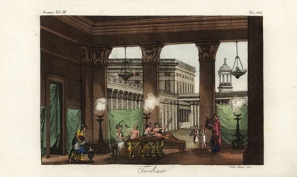 Scene in a Triclinion, Formal Dining Room, Ancient Greece