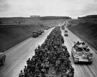 Second World War: Near Giessen (Germany) north of Frankfurt am Main March 29