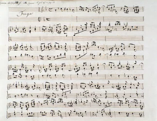 Sheet music page for Handel