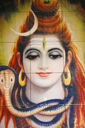 Shree Hindu temple, Leicester, Shiva mosaic, United Kingdom