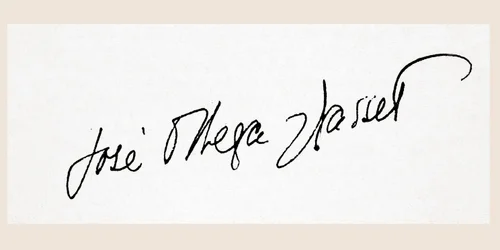 Signature of José Ortega y Gasset