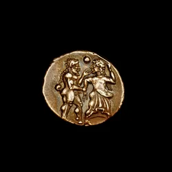 Silver Stater Coin, Ancient Greece, Islands off Thrace Thasos, 500 BC