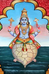 Sri Vadapathira Kaliamman Hindu temple. Avatar of Vishnu. Kurma, 2nd incarnation. Singapore