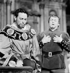 Teatro La Fenice: Otello (Othello) - The Opera Singers Mario Del Monaco - Palazzo Ducal - Venice - 1960