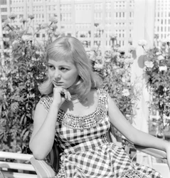 The Actress Alessandra Panaro in Venice Lido - 1957