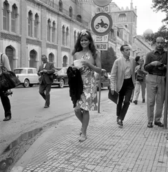 The Actress Claudia Cardinale at the International Film Festival in Venice Lido - 1965