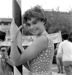 The Actress Heather Sears in Venice Lido - 1957