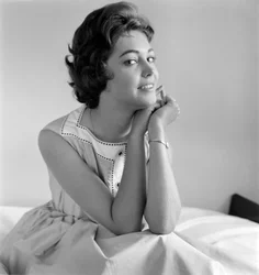 The Actress Inge Schoner in Venice - 1958