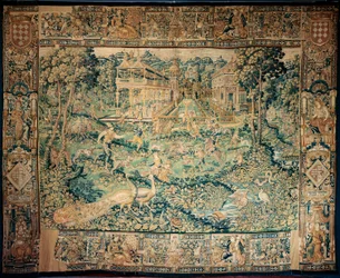 Tapestry. Enghien. Hunt (La Chasse, de jacht)