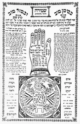 Tefillah (phylactery) with hand from Palestine, c.1930