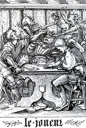 The Gambler Being Visited by Death