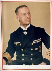The Great Admiral Raeder (1876-1960) Commander-in-Chief of the Marines, from 