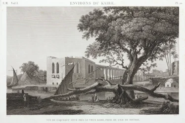 The Aqueduct at Old Cairo, from the Island of Roudah, Egypt, c.1798