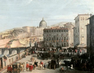 The Cortege of the Pope on the Sant