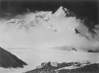 The Expedition in Karakorum and in the Western Himalayas by Prince Luigi Amedeo of Savoy, Duke of Abruzzi: Camp IV at the Foot of Bride Peak