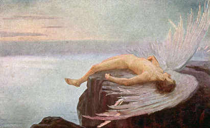 The Fall of Icarus. Illustration by E. N. Klakatschewa, Hungary