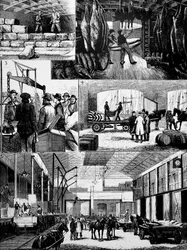 The process of moving chilled meat from the US to Liverpool