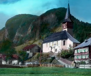 The town of Reuthe near Bregenz