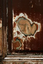 Time Marks. Abstract Art Showing Forms as a Witness of Passing Time. Traces on Wood. Photography by Michel Lunardelli