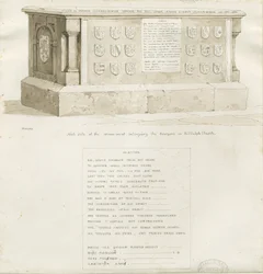 Tomb in Biddulph Church - William Bowyer, 1837
