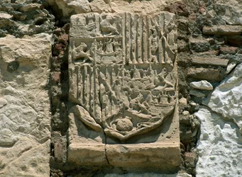 Tower of Homage, the Alcazaba of Almeria, Andalucia (detail)