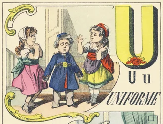 U: uniform - Games Alphabet, c.1890