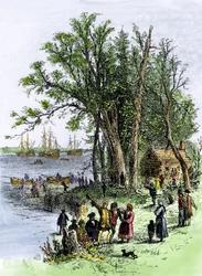 Debarkment of William Penn in Pennsylvania