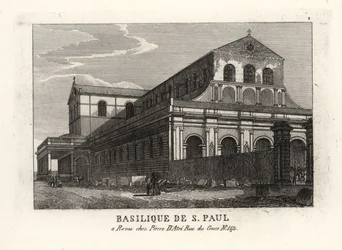 View of the Basilica of St. Paul Outside the Walls, Rome