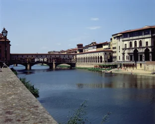 View of the Ponte Vecchio and the Uffizi