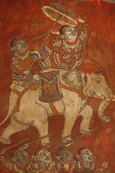 Wat Bo, Siem Reap: Mural painting of the Ramayana, Siem Reap, Cambodia