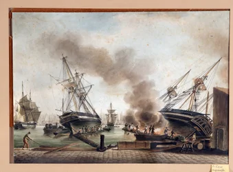 Watercolour of A. Roux