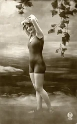 Woman in swimsuits, c. early 1900s