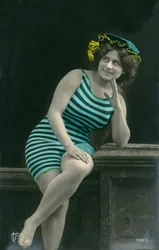 Woman in swimsuits, c. early 1900s