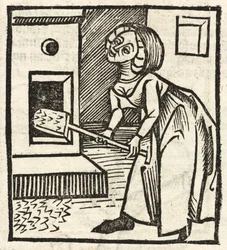 Woman with a shovel