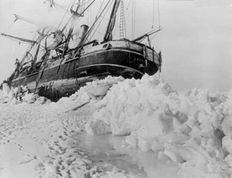 Imperial Trans-Antarctic Expedition: The Endurance Stuck in an Ice Floe