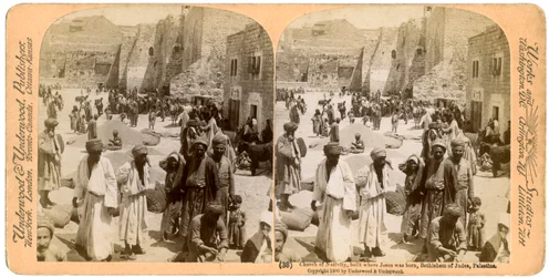 Church of the Nativity, built where Jesus was born, Bethlehem, Palestine, 1900