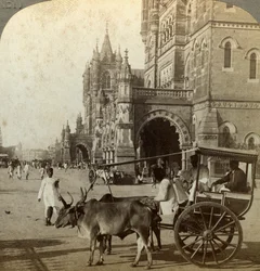 Ekka, Outside Victoria Station, Bombay, India
