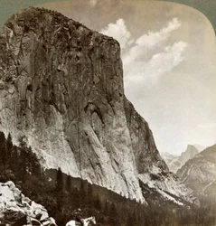 El Capitan and Half Dome, Yosemite Valley, California, USA